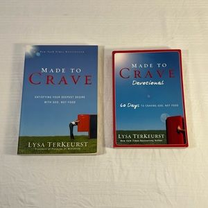 LOT of 2 - LYSA TERKEURST books - MADE TO CRAVE & 60 DAY DEVOTIONAL